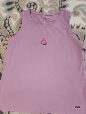 Life Is Good Lavender Crusher Tank Watermelon Graphic Tank Purple Summer
